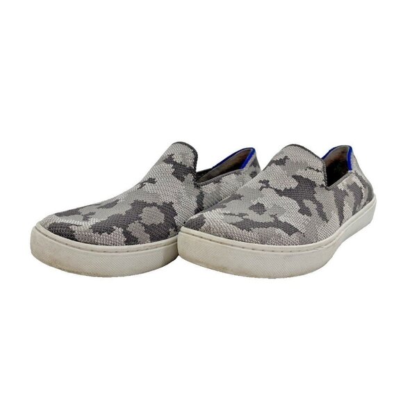 Rothy’s The Kids sneaker Gray Camo Size 4 Tennis Shoe - Picture 1 of 8